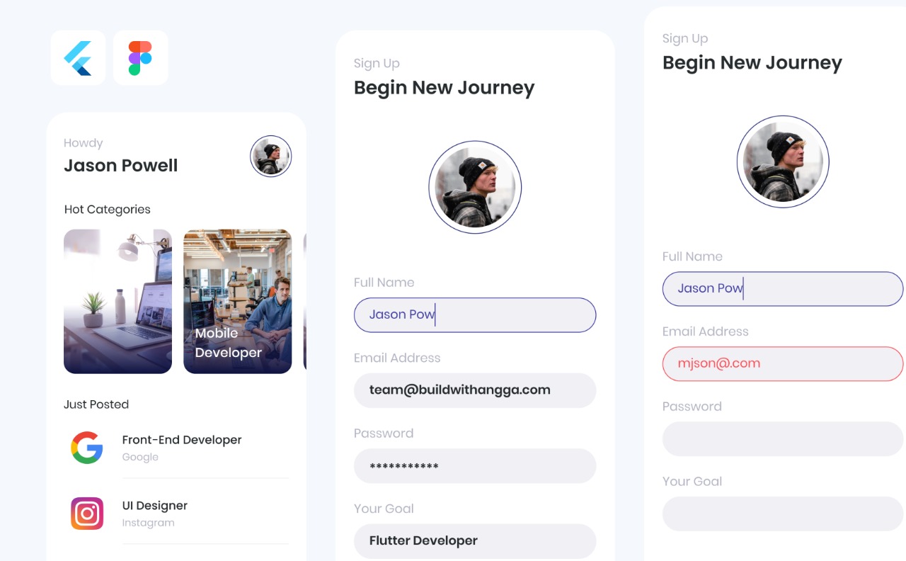 Kelas Mastering UI Design to Flutter: Jobs App di BuildWith Angga